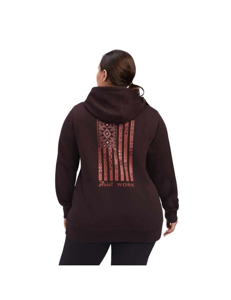 Vêtements De Travail Ariat Rebar Aztec Flag Graphique Hoodie Multicolore Femme | IJZ-44305049