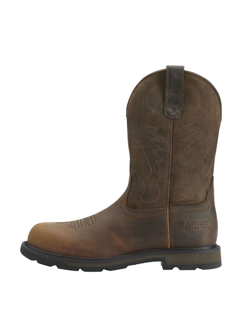 Bottes de Travail Ariat Groundbreaker Steel Embout Marron Homme | JJJ-73232984