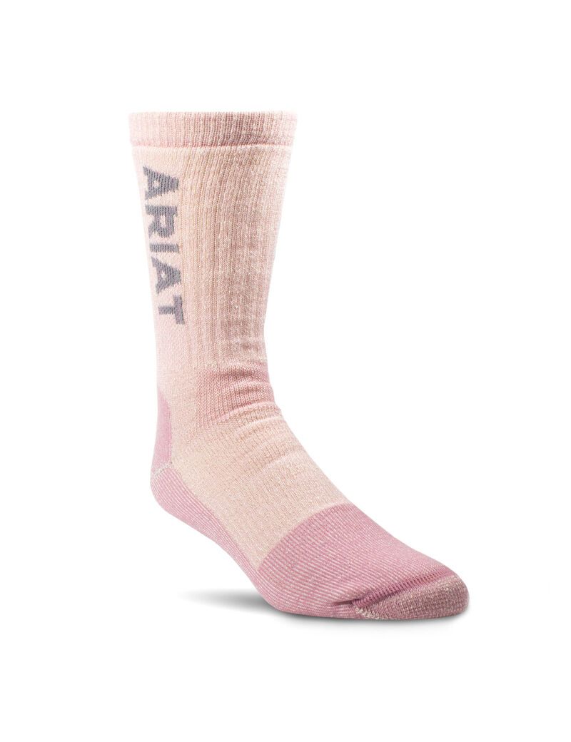 Vêtements De Travail Ariat Midweight Merino Laine Blend Steel Embout Travail Socks 2 Pair Multi Color Pack Multicolore Femme | HUX-31020223