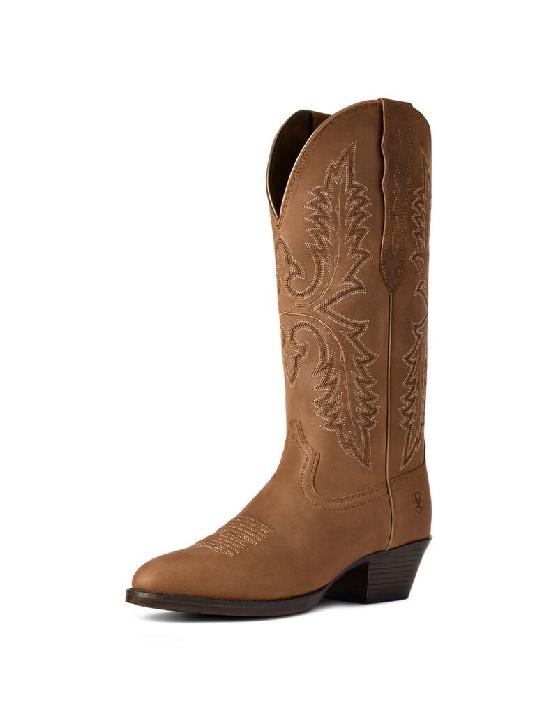 Bottes Western Ariat Heritage Elastic Larges Calf Marron Femme | KXU-77010836