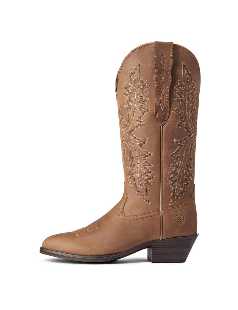 Bottes Western Ariat Heritage Elastic Larges Calf Marron Femme | KXU-77010836