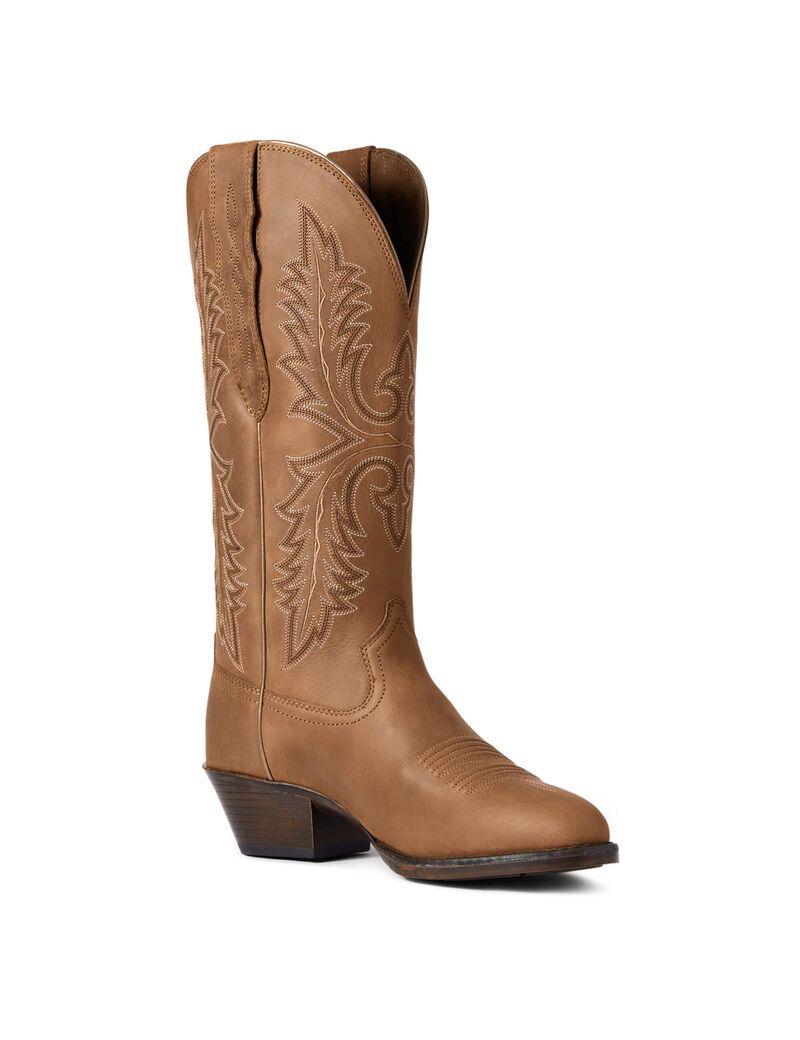 Bottes Western Ariat Heritage Elastic Larges Calf Marron Femme | KXU-77010836