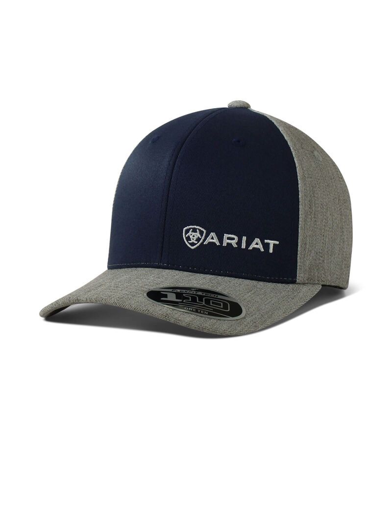 Casquettes Ariat Offset logo Bleu Marine Homme | SZE-18564446