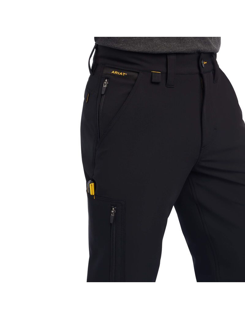 Pantalon Ariat Rebar M5 Droit DuraStretch DriTEK Softshell Droit Noir Homme | BGJ-73567570