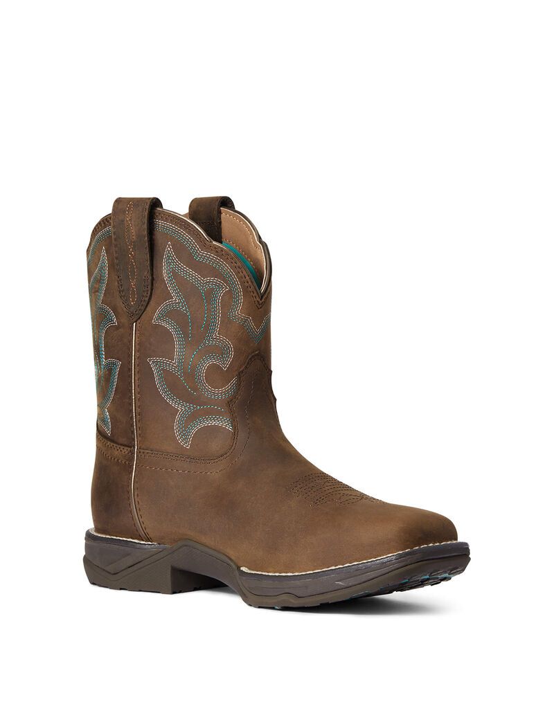 Bottes Imperméables Ariat Anthem Shortie II Western Marron Femme | LGE-57400241