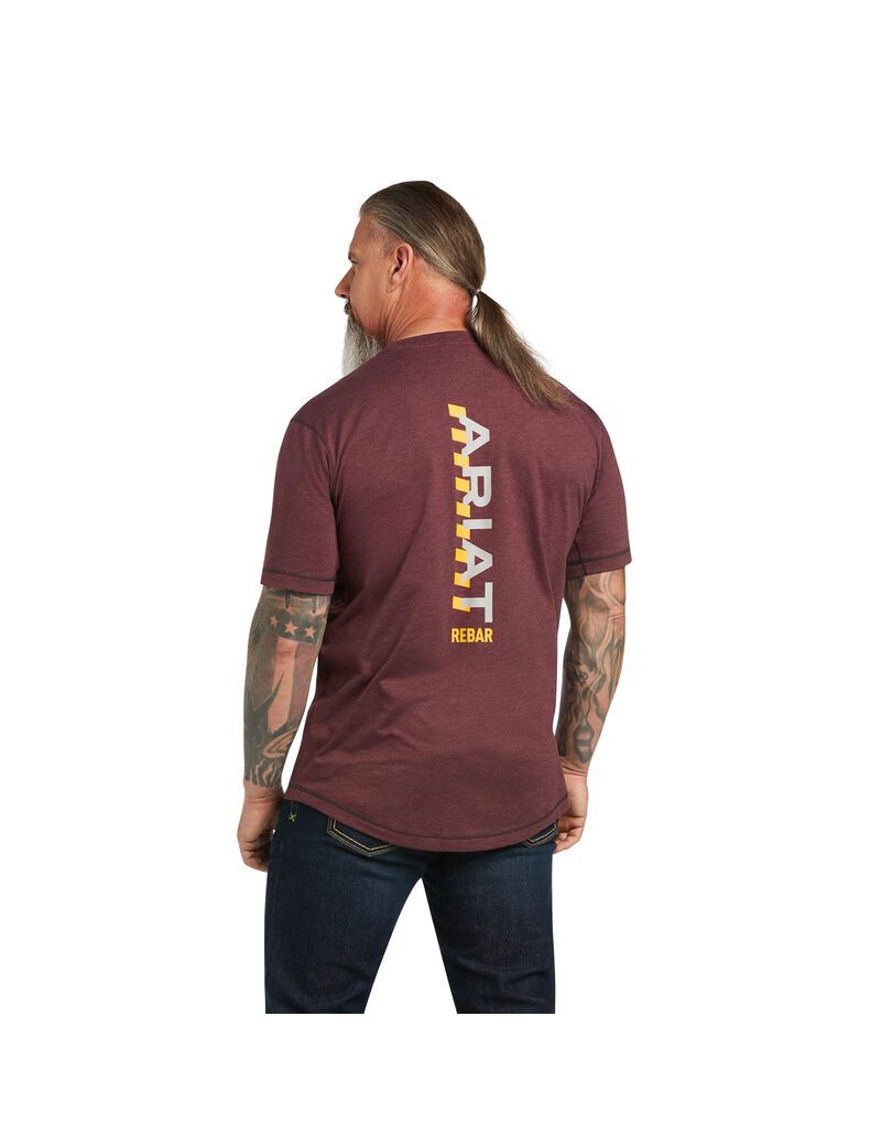 Vêtements De Travail Ariat Rebar Workman Logo T Shirts Multicolore Homme | AUP-92989567