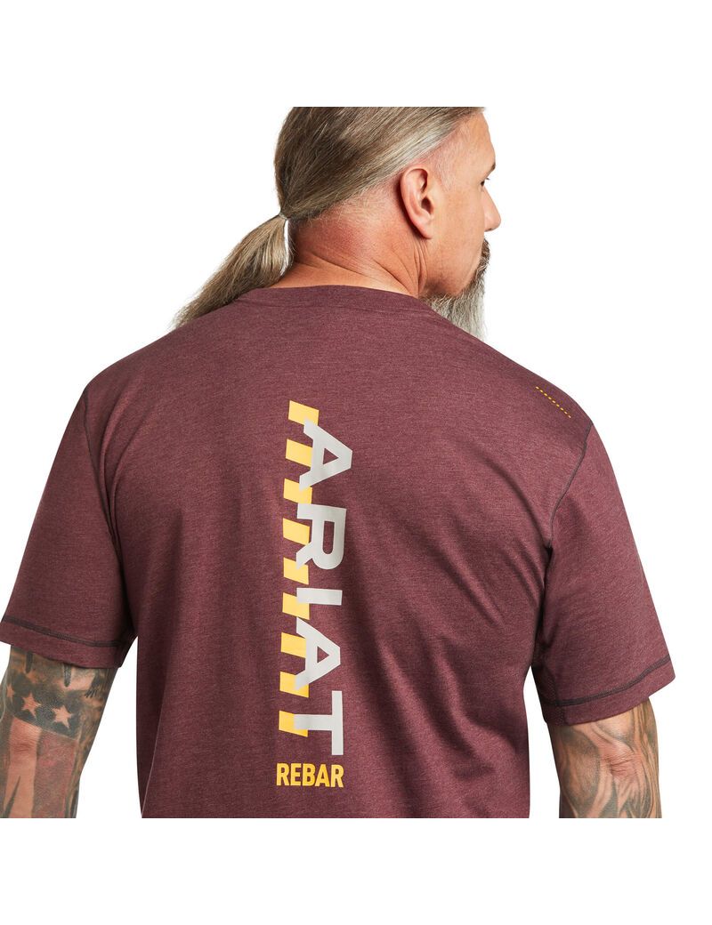 Vêtements De Travail Ariat Rebar Workman Logo T Shirts Multicolore Homme | AUP-92989567