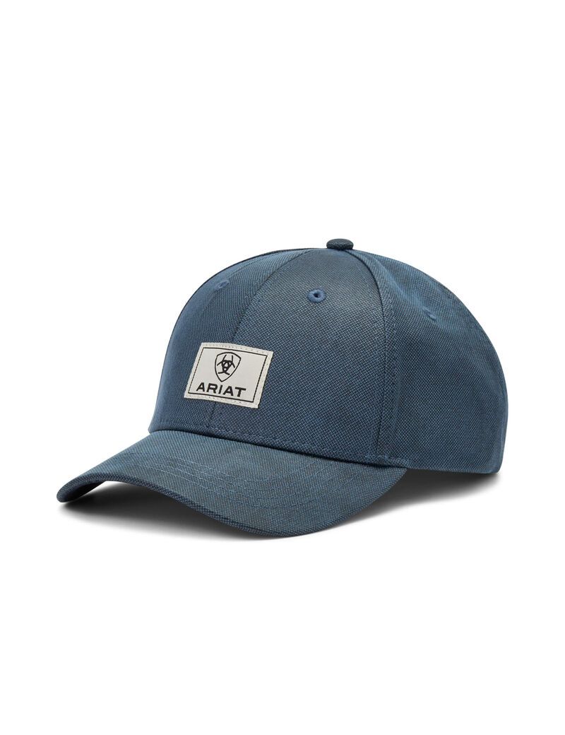 Casquettes Ariat Box Logo Patch Bleu Homme | RKZ-26481393