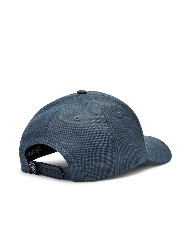 Casquettes Ariat Box Logo Patch Bleu Homme | RKZ-26481393