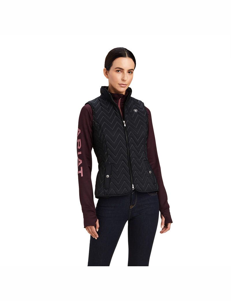 Gilet Ariat Ashley Insulated Noir Femme | XOE-52001825