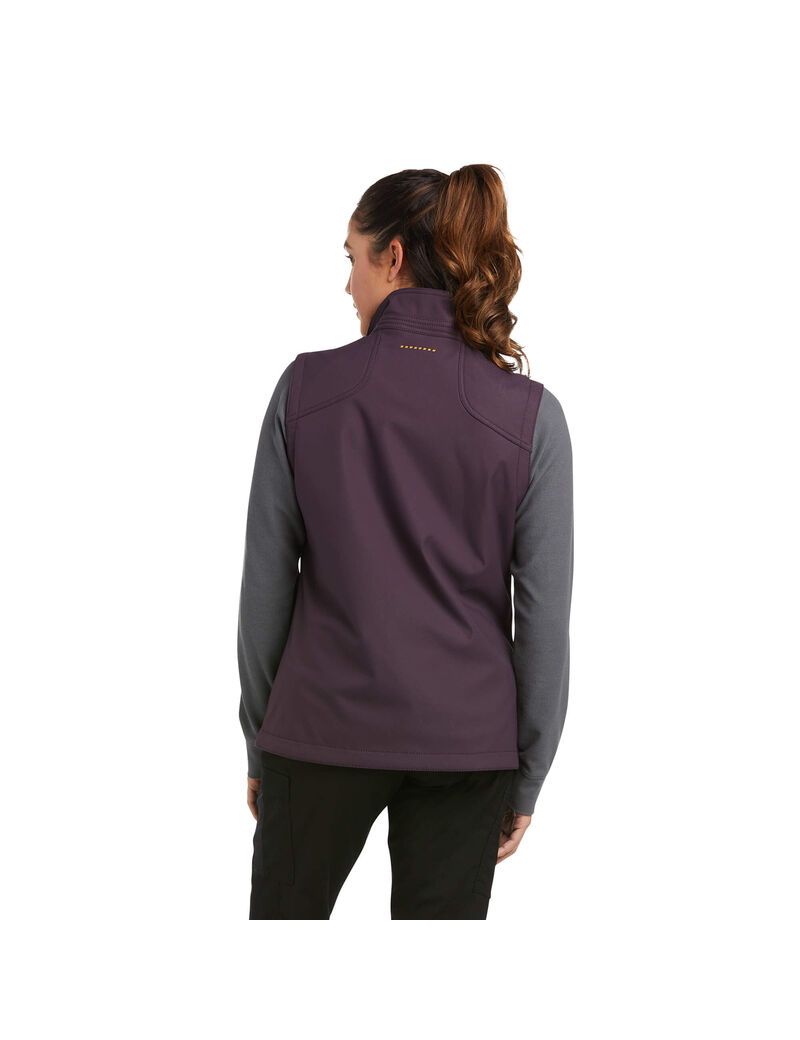 Vêtements De Travail Ariat Rebar Stretch Tela Softshell Vest Violette Femme | GDC-91662557