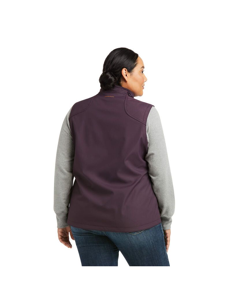 Vêtements De Travail Ariat Rebar Stretch Tela Softshell Vest Violette Femme | GDC-91662557