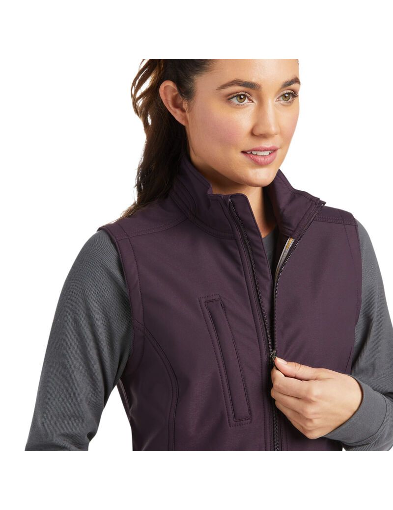 Vêtements De Travail Ariat Rebar Stretch Tela Softshell Vest Violette Femme | GDC-91662557