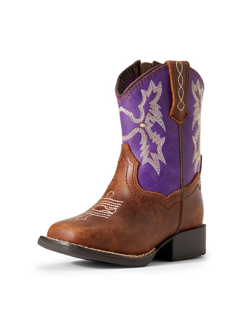 Bottes Western Ariat Stompers Calabasas Marron Enfant | OKW-37696020