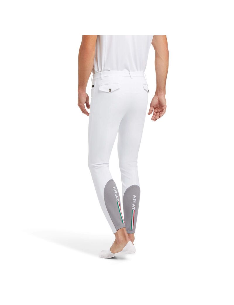 Pantalon Ariat Speranza Knee Patch Breech Blanche Homme | KJW-70909045