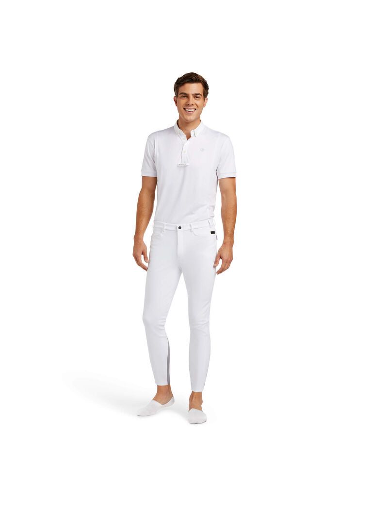 Pantalon Ariat Speranza Knee Patch Breech Blanche Homme | KJW-70909045