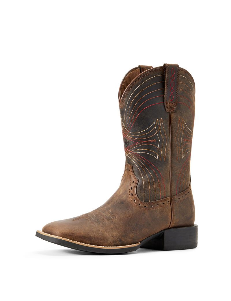 Bottes Western Ariat Sport Larges Square Embout Marron Homme | VYQ-93081881