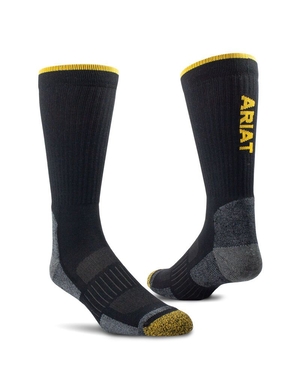 Chaussettes Ariat High Performance Tek Travail 2PCS Noir Femme | MJV-90965684