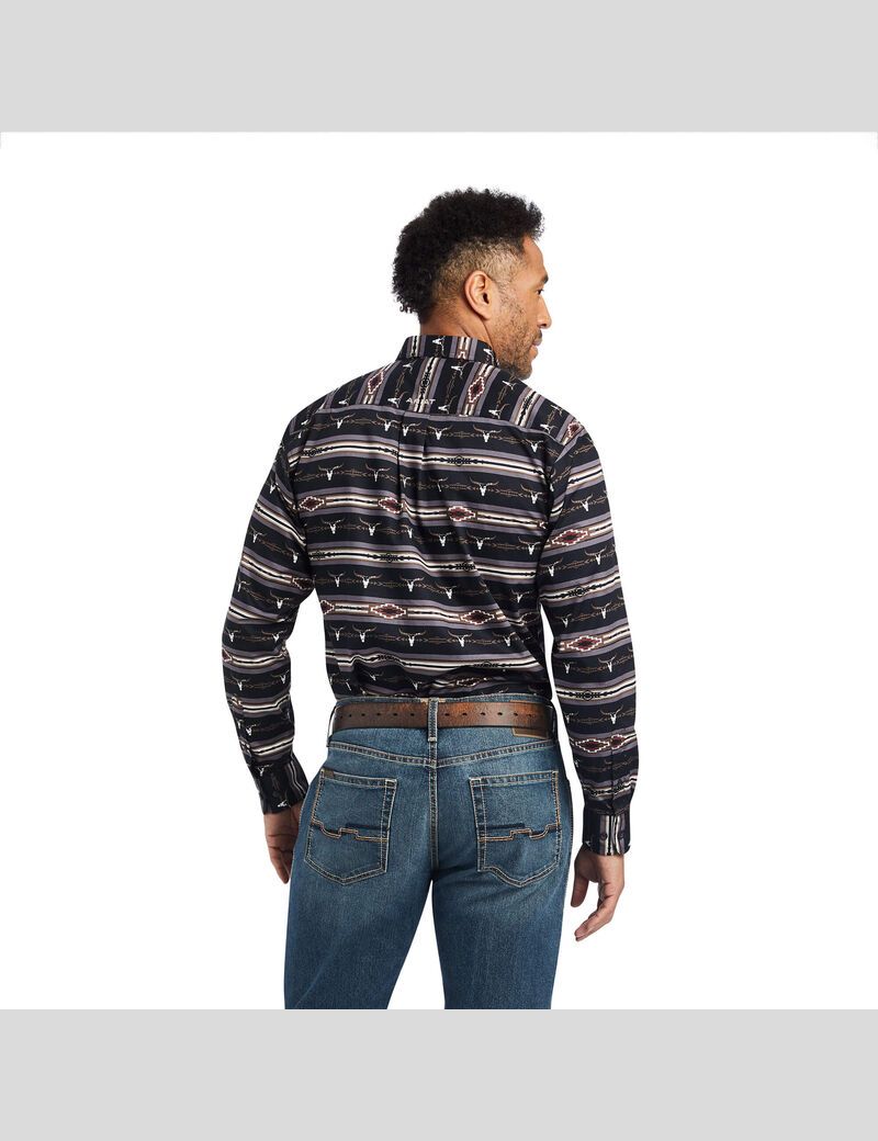 Chemises De Costume Ariat Woods Fitted Multicolore Homme | SOS-74015809