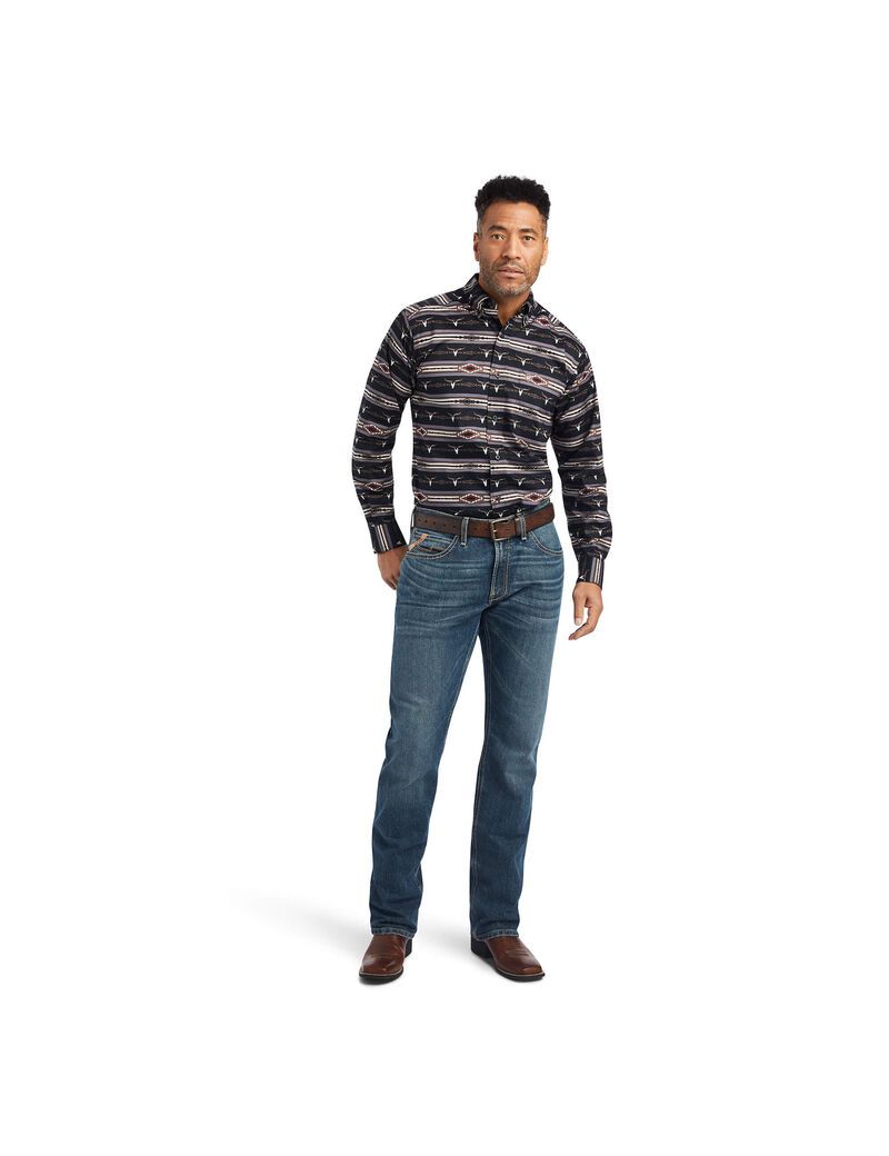 Chemises De Costume Ariat Woods Fitted Multicolore Homme | SOS-74015809