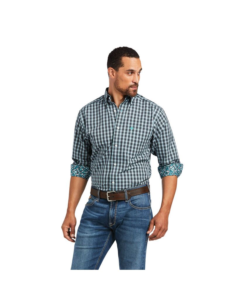 Chemises De Costume Ariat Wrinkle Free Houston Fitted Multicolore Homme | TGB-78209664