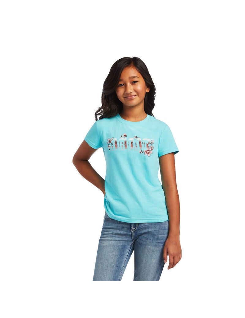 T Shirts Ariat REAL Cactus Tee Multicolore Enfant | UDX-91517774