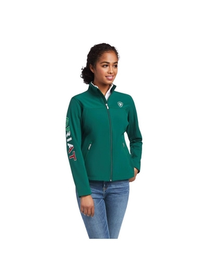 Vestes Ariat Classiche Team Softshell MEXICO Multicolore Femme | WIM-61220745