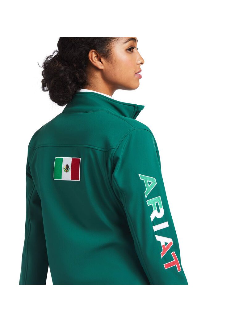 Vestes Ariat Classiche Team Softshell MEXICO Multicolore Femme | WIM-61220745