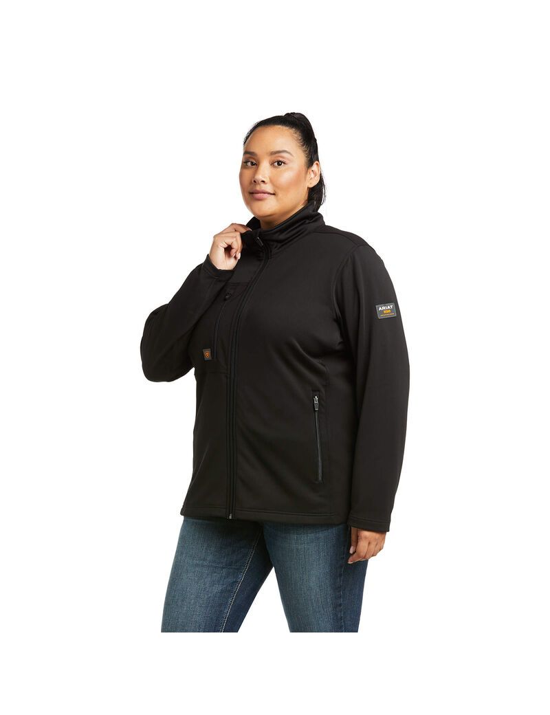 Vestes Ariat Rebar Dri-Tech DuraStretch Fleece Hybride Noir Femme | FUN-05692255