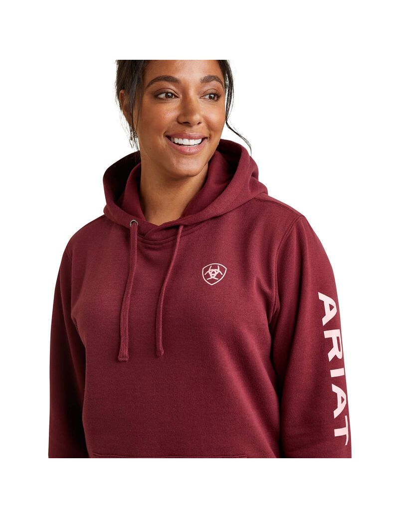 Sweat à Capuche Ariat Logo Multicolore Femme | QYL-51335991