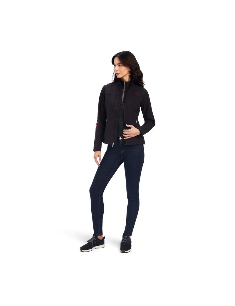 Vestes Ariat Rosas Team Softshell Noir Femme | ASI-28438216