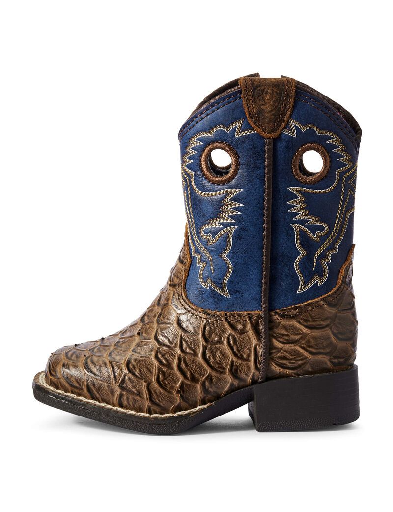 Bottes Western Ariat Stompers Orlando Marron Enfant | LQB-37391607