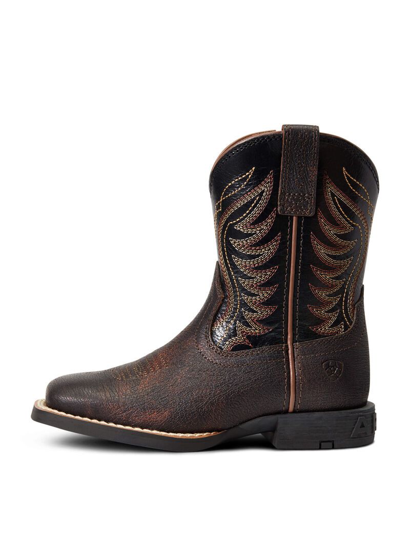 Bottes Western Ariat Amos Rouge Marron Enfant | EPI-78749312