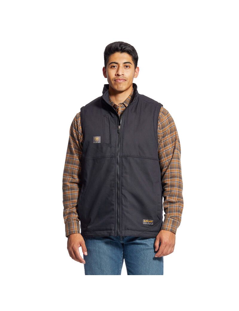 Gilet Ariat Rebar DuraCanvas Noir Homme | HWJ-34755073