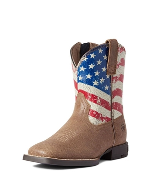 Bottes Western Ariat Stars And Stripes Marron Enfant | MMS-84323480