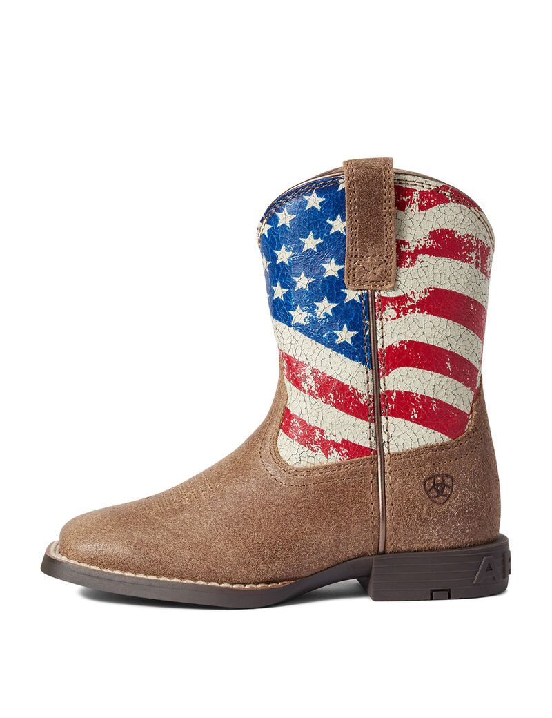 Bottes Western Ariat Stars And Stripes Marron Enfant | MMS-84323480