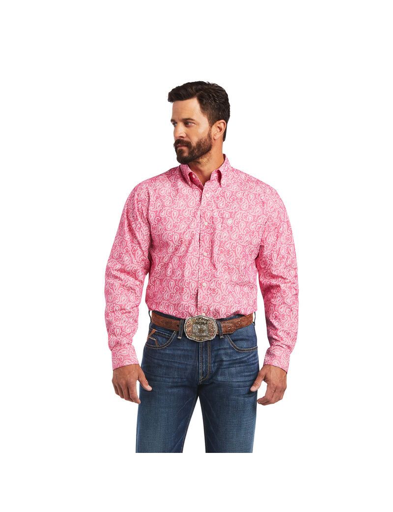 Chemises De Costume Ariat Mark Classiche Fit Rose Clair Homme | SAQ-64348234