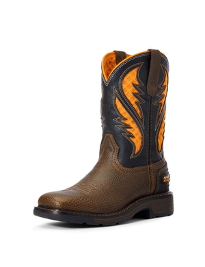 Bottes Western Ariat Travail Venttek Marron Enfant | GDR-22482020