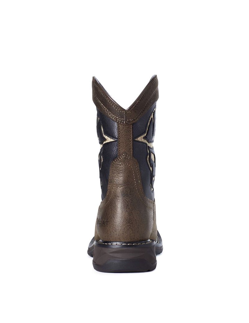 Bottes Western Ariat Workhog Xt Venttek Bold Cafe Enfant | PLC-56819634