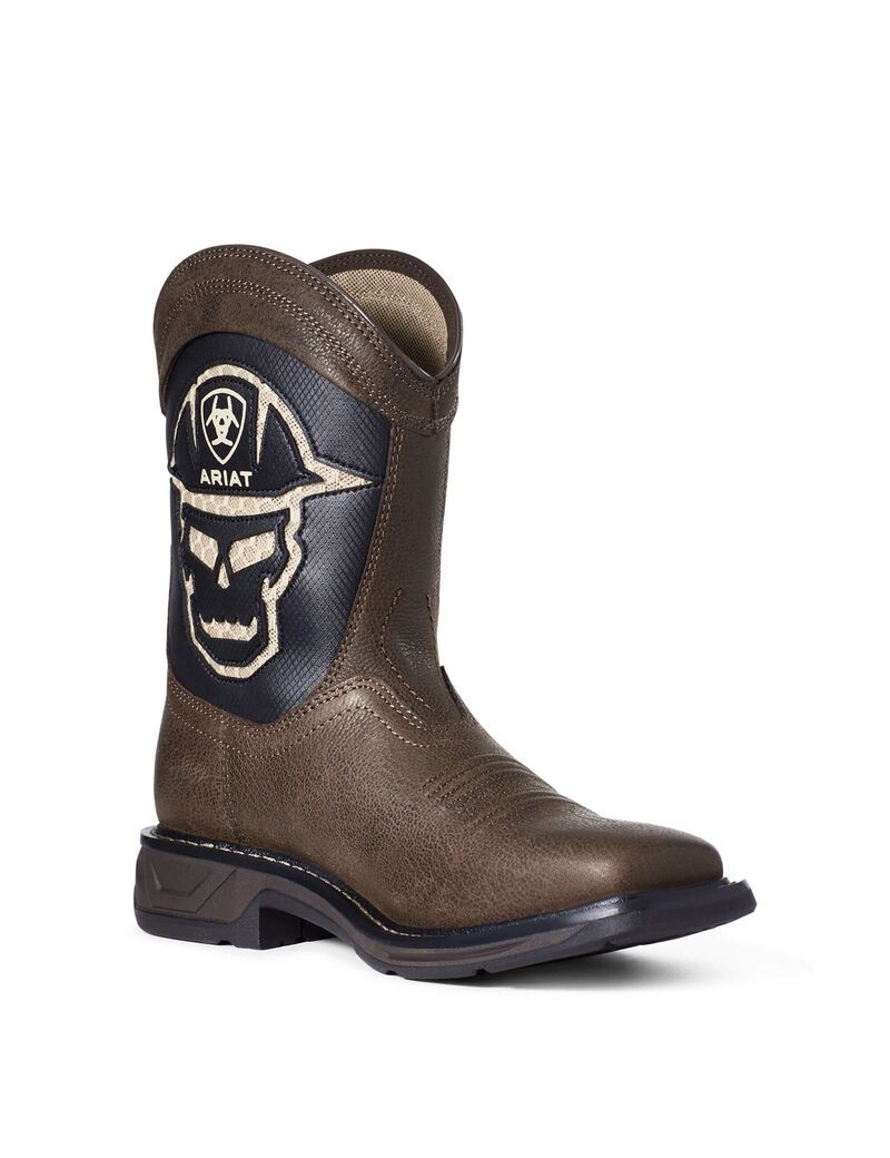 Bottes Western Ariat Workhog Xt Venttek Bold Cafe Enfant | PLC-56819634