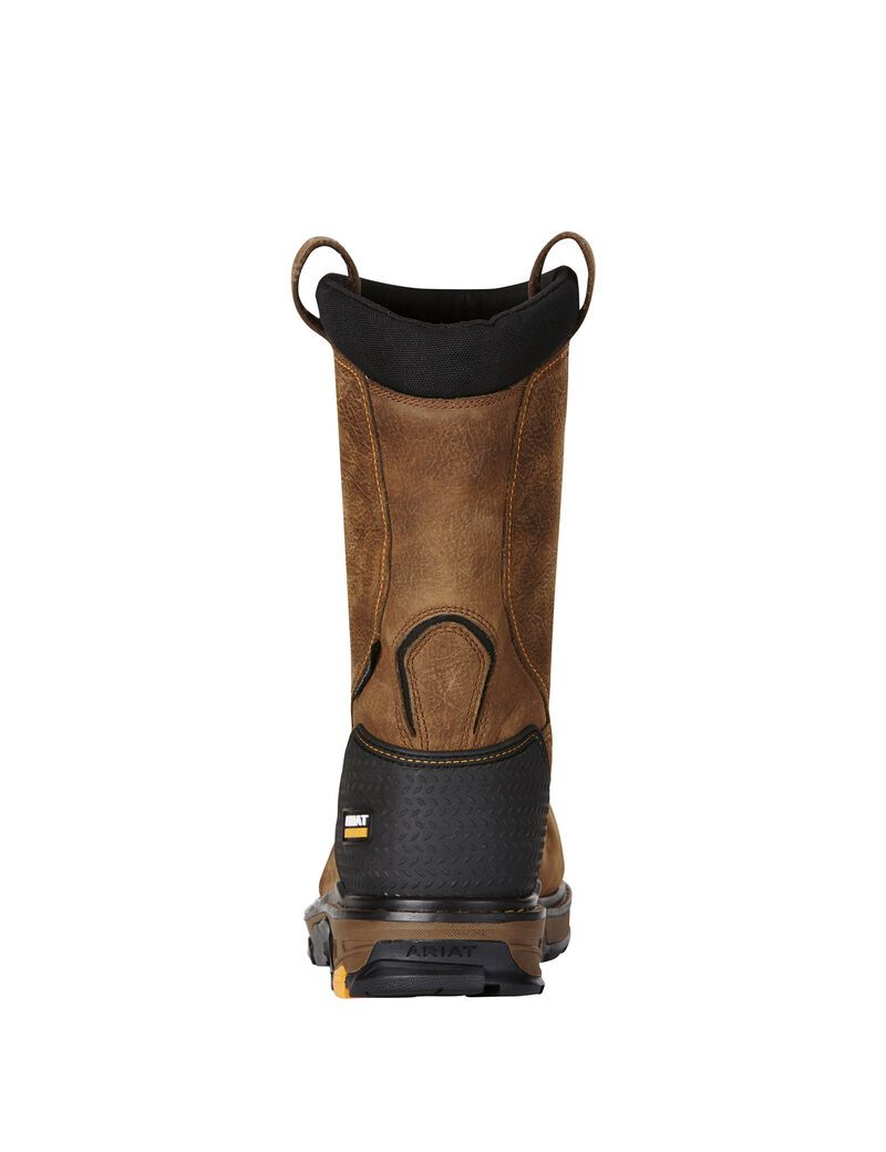 Bottes Imperméables Ariat Intrepid Pull-On Composite Embout Travail Marron Homme | FED-85666172