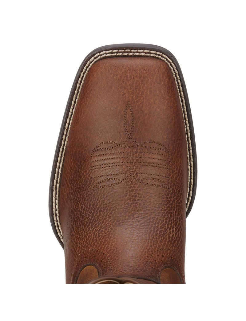 Bottes Western Ariat Sport Larges Square Embout Marron Homme | OWS-63641012