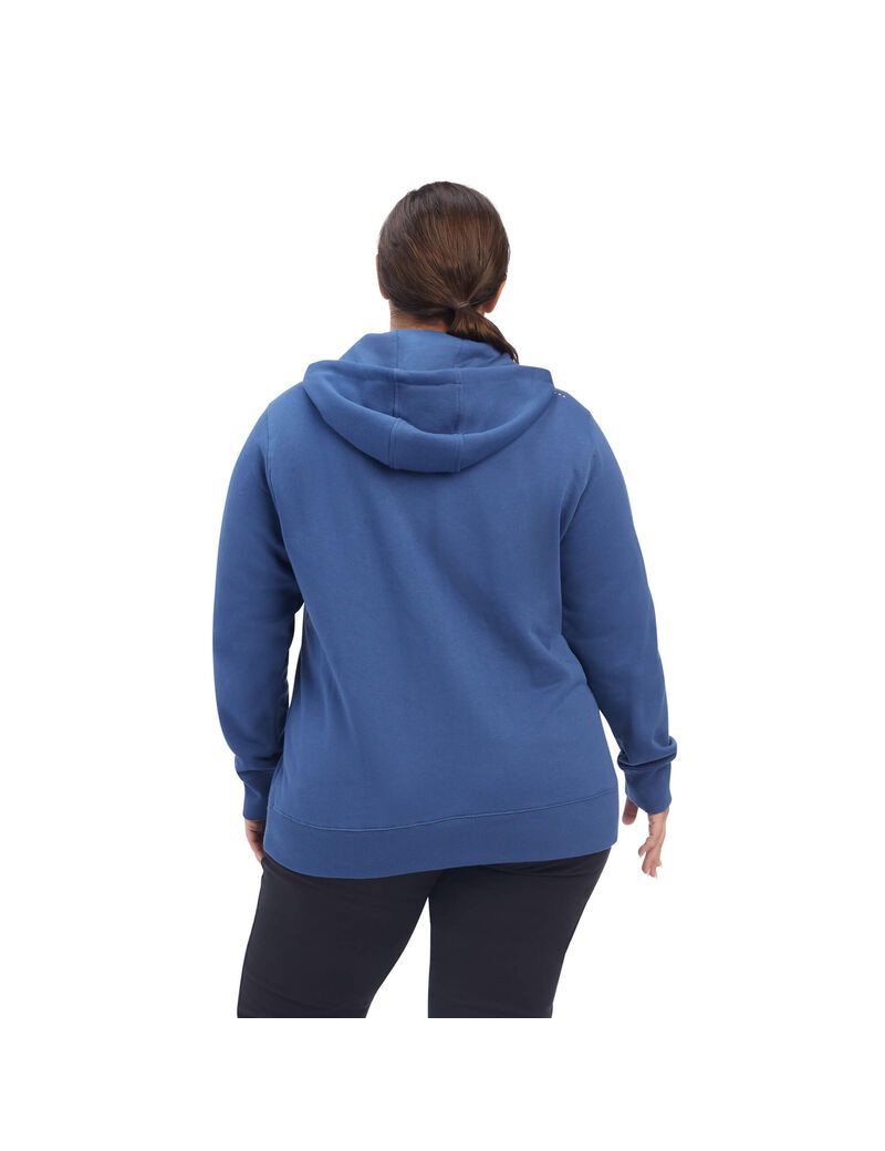 Vêtements De Travail Ariat Rebar Skill Set 1/2 Zip Hoodie Bleu Marine Femme | UZR-80122906