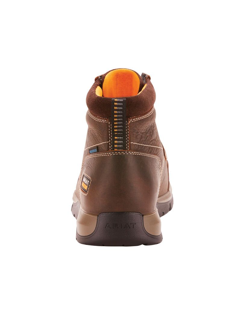 Bottes Imperméables Ariat Edge LTE Chukka Composite Embout Travail Marron Foncé Homme | TBX-08934046