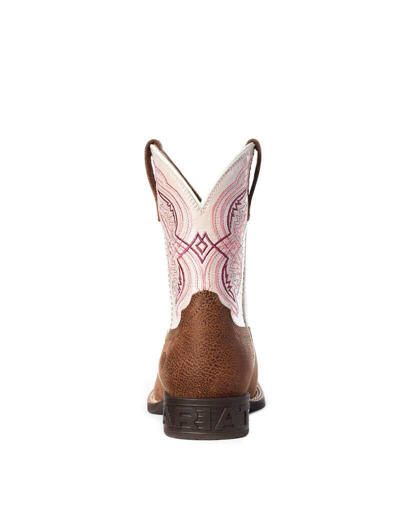 Bottes Western Ariat Double Kicker Marron Enfant | DUI-36599686