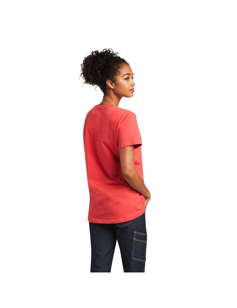 Vêtements De Travail Ariat Rebar Coton Strong T Shirts Multicolore Femme | BDL-80525495