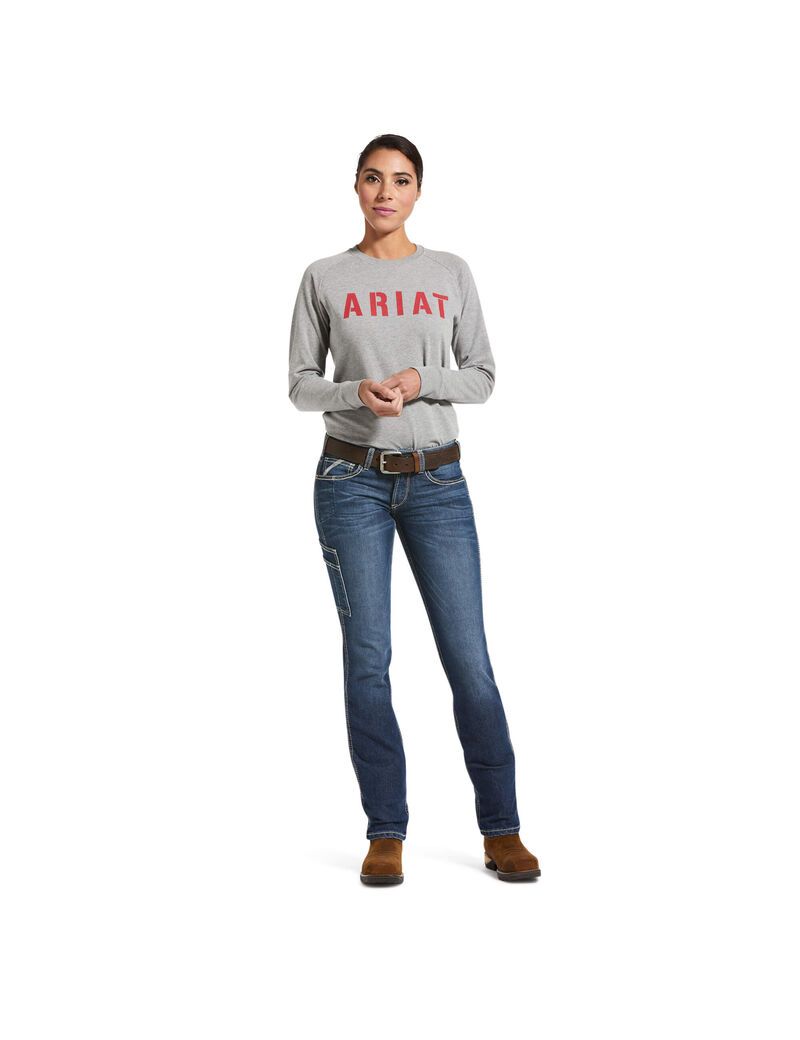 Jean Ariat Rebar DuraStretch Riveter Droit Leg Multicolore Femme | YHL-33979409