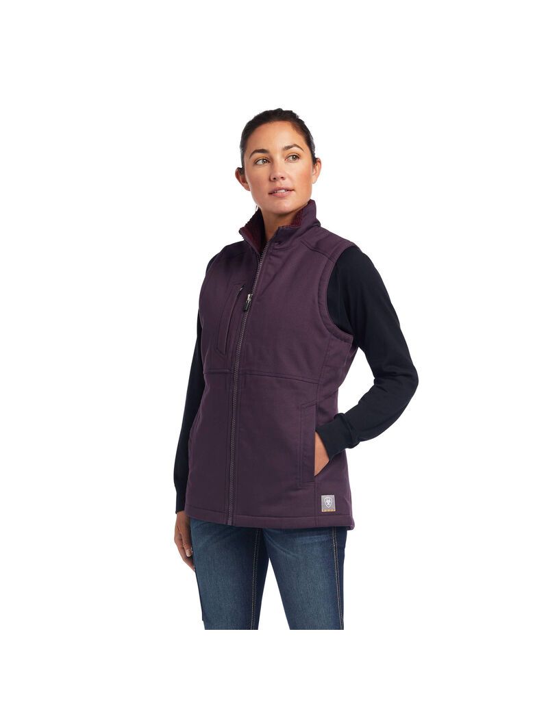 Vêtements De Travail Ariat Rebar DuraCanvas Insulated Vest Violette Femme | AKF-59949044