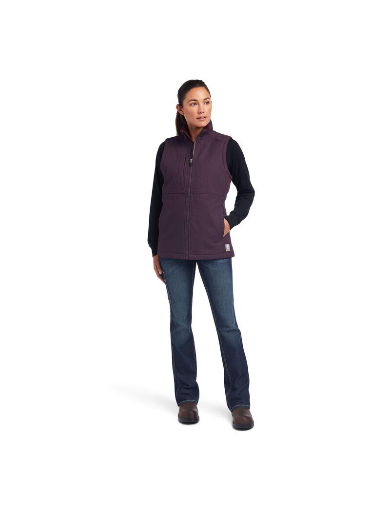 Vêtements De Travail Ariat Rebar DuraCanvas Insulated Vest Violette Femme | AKF-59949044