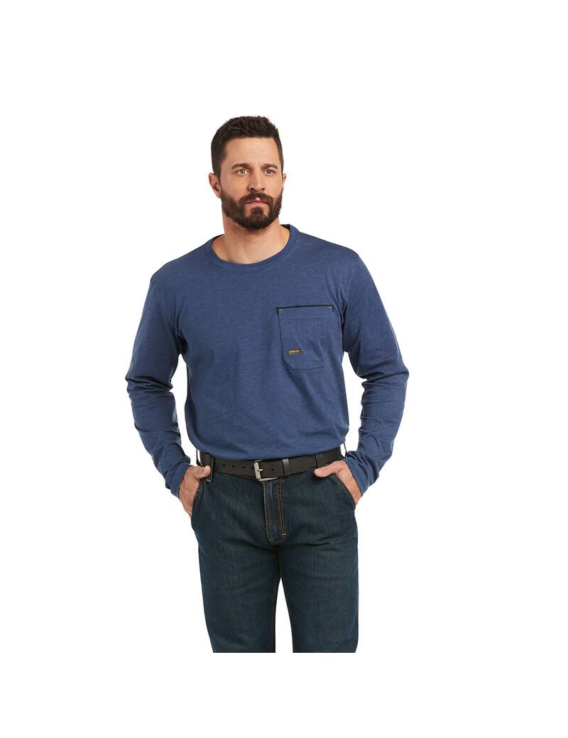 Vêtements De Travail Ariat Rebar Workman Full Coverage T Shirts Multicolore Homme | XBS-44627765